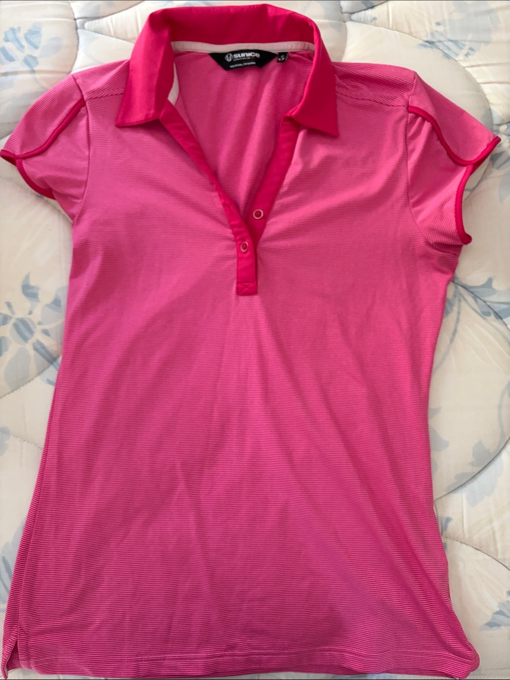 Sunice Women's Hot Pink Golf Polo